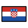 Flag: Croatia Emoji 🇭🇷 image - OpenMoji style