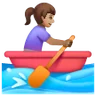 Woman Rowing Boat: Medium Skin Tone Emoji 🚣🏽‍♀️ image - Samsung style