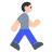 Person Walking: Light Skin Tone