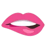 Biting Lip Emoji 🫦 image - Google Noto Color Animated style