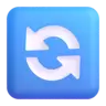 Counterclockwise Arrows Button Emoji 🔄 image - Microsoft 3D Fluent style