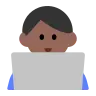 Man Technologist: Medium-Dark Skin Tone Emoji 👨🏾‍💻 image - Tossface style