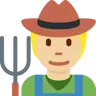Farmer: Medium-Light Skin Tone Emoji 🧑🏼‍🌾 image - Twitter / X (Twemoji) style