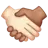 Handshake: Light Skin Tone, Medium Skin Tone