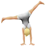 Person Cartwheeling: Medium-Light Skin Tone Emoji 🤸🏼 image - Apple style