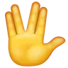 Vulcan Salute Emoji 🖖 image - WhatsApp style