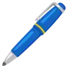Emoji Penna a sfera in basso a sinistra 🖊 image - Google Noto Color style