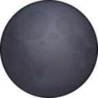 New Moon Emoji 🌑 image - Facebook Meta style