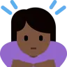 Woman Bowing: Dark Skin Tone Emoji 🙇🏿‍♀️ image - Twitter / X (Twemoji) style