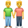 Emoji Due uomini che si tengono per mano 👬 image - WhatsApp style