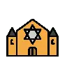 Emoji Sinagoga 🕍 image - OpenMoji style