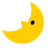 First Quarter Moon with Face Emoji 🌛 image - Tossface style