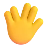 Vulcan Salute Emoji 🖖 image - Microsoft 3D Fluent style