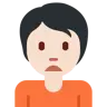 Person Frowning: Light Skin Tone Emoji 🙍🏻 image - Twitter / X (Twemoji) style