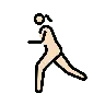 Woman Running: Light Skin Tone Emoji 🏃🏻‍♀️ image - OpenMoji style