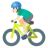 Man Biking: Light Skin Tone