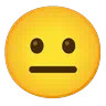 ニュートラルフェイス Emoji 😐 image - Google Noto Color Animated style