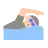 Person Swimming: Light Skin Tone