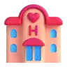โรงแรมเลิฟ Emoji 🏩 image - Microsoft 3D Fluent style