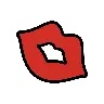 Kiss Mark Emoji 💋 image - OpenMoji style