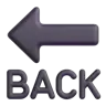 Zurück mit Pfeil nach links oben Emoji 🔙 image - Microsoft 3D Fluent style