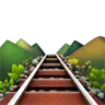 Emoji Linea ferroviaria 🛤 image - Apple style
