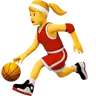 Woman Bouncing Ball Emoji ⛹️‍♀️ image - Apple style