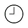 Emoji Orologio Face Nine Oclock 🕘 image - OpenMoji style
