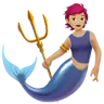 Merperson: Medium-Light Skin Tone Emoji 🧜🏼 image - Apple style
