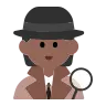 Detective: Medium-Dark Skin Tone Emoji 🕵🏾 image - Tossface style