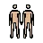 Men Holding Hands: Medium-Light Skin Tone