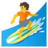Emoji Surfer 🏄 image - Google Noto Color style