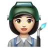 Woman Factory Worker: Light Skin Tone Emoji 👩🏻‍🏭 image - WhatsApp style