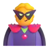 Emoji Supercattivo 🦹 image - Microsoft 3D Fluent style