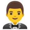 Man In Tuxedo Emoji 🤵‍♂️ image - Google Noto Color style