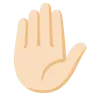 Raised Hand: Light Skin Tone Emoji ✋🏻 image - Google Noto Color style