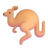 จิงโจ้ Emoji 🦘 image - Microsoft 3D Fluent style