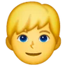 Man: Blond Hair Emoji 👱‍♂️ image - Samsung style