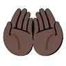 Palms Up Together: Dark Skin Tone Emoji 🤲🏿 image - Google Noto Color Animated style