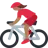 Woman Biking: Medium-Dark Skin Tone