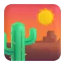 Wüste Emoji 🏜 image - Microsoft 3D Fluent style
