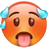 過熱した顔 Emoji 🥵 image - WhatsApp style