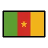 Flag: Cameroon Emoji 🇨🇲 image - OpenMoji style