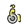 Woman In Manual Wheelchair Emoji 👩‍🦽 image - OpenMoji style