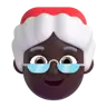 Mrs. Claus: Dark Skin Tone Emoji 🤶🏿 image - Microsoft 3D Fluent style