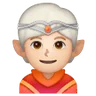 Elf: Light Skin Tone Emoji 🧝🏻 image - Samsung style