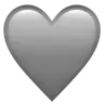 Grey Heart Emoji 🩶 image - Apple style