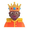 Person With Crown: Medium-Dark Skin Tone Emoji 🫅🏾 image - Microsoft 3D Fluent style