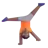 Person Cartwheeling: Medium-Dark Skin Tone
