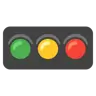 Horizontal Traffic Light Emoji 🚥 image - Google Noto Color style